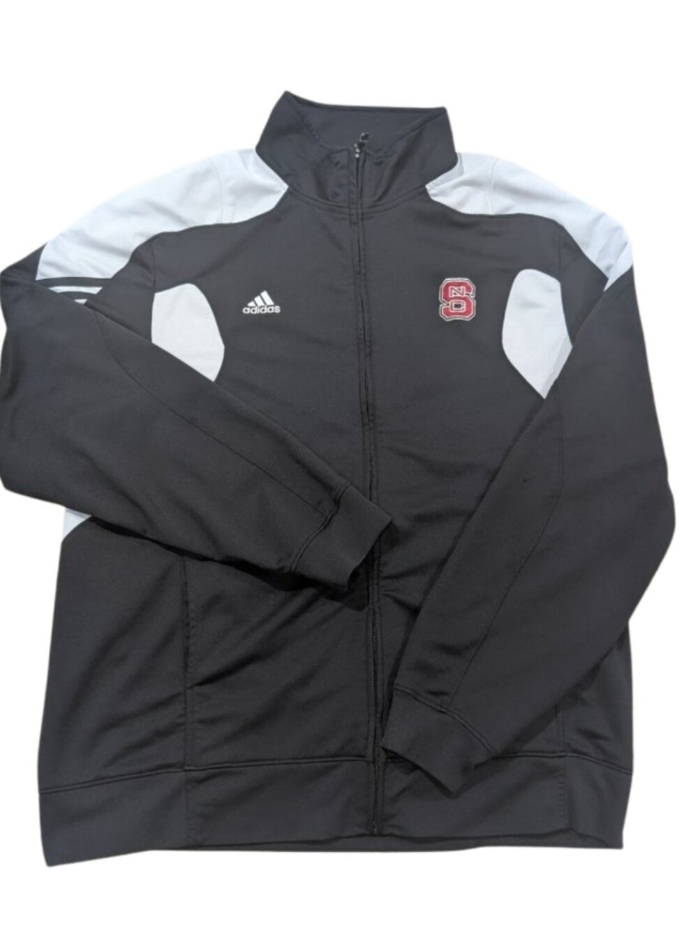 Adidas NC State Wolfpack Climalite Track Jacket XL Black White